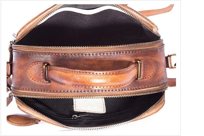 Mala Alba Vintage – Em Couro Genuíno Premium