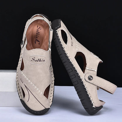 Fabiano - Sandálias Retro em Pele