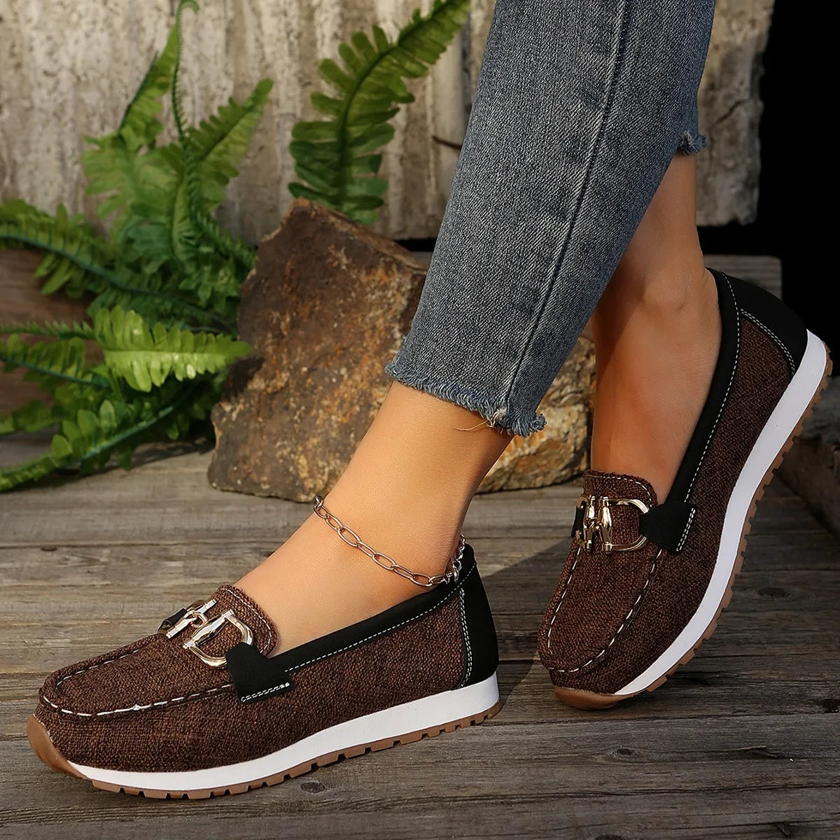 Cristina Marie Chloe - Mocassins décontractés pour femmes, ultra confortables