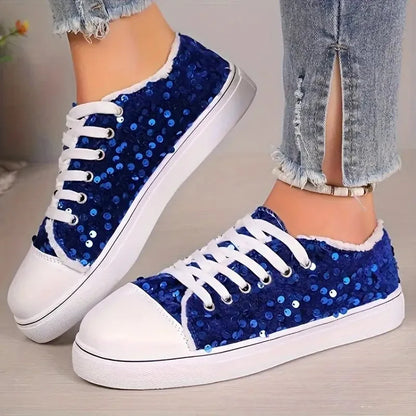 Aurora Active - Ténis Conforto com Detalhes Brilhantes