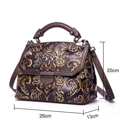 Mala Flap Aurora Vintage – Em Couro Genuíno Premium