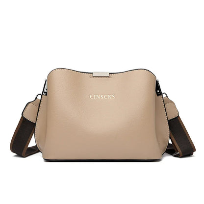 Sac à main élégant à trois compartiments pour femme