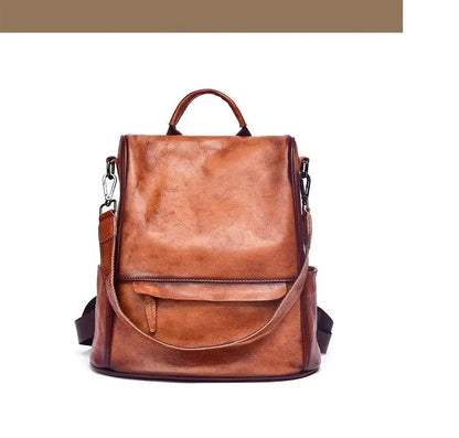 Sac à dos vintage Valeria – Fabriqué en cuir véritable de première qualité