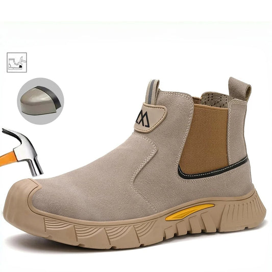 TitanSafe Elite – Sapatos de Segurança em Pele com Biqueira de Aço