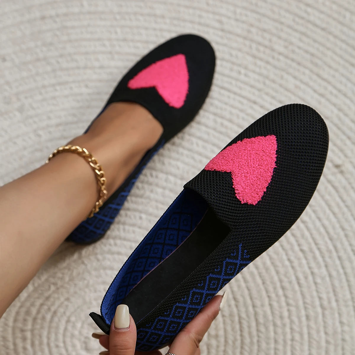 Romance Marie - Mocassin semi-orthopédique en maille ultra-légère et respirante