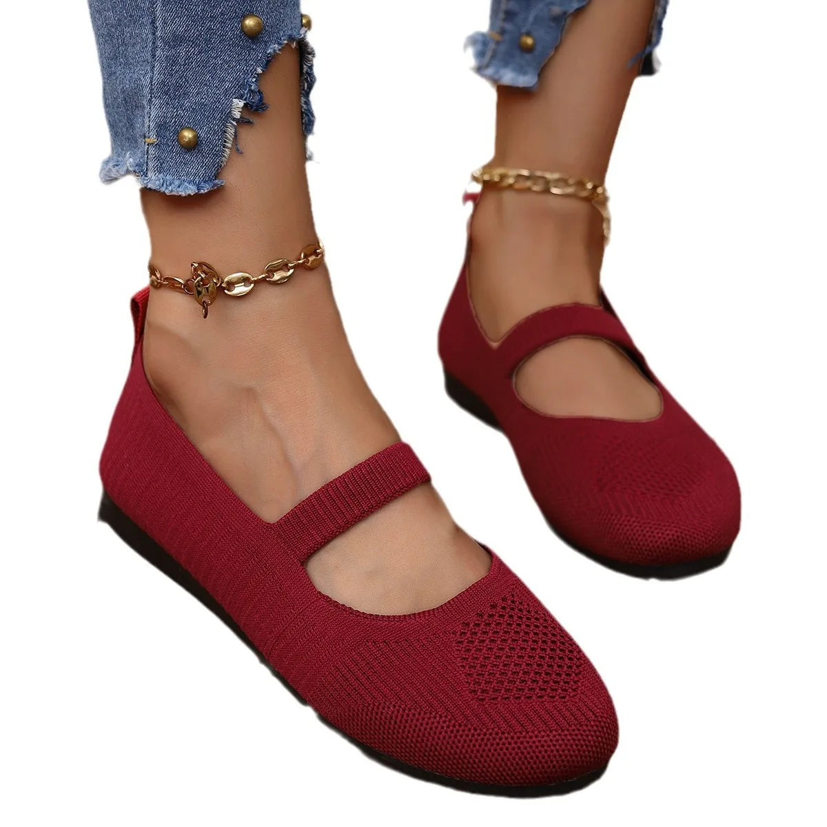 Chaussure semi-orthopédique ultra-légère et respirante en maille Joanne Marie