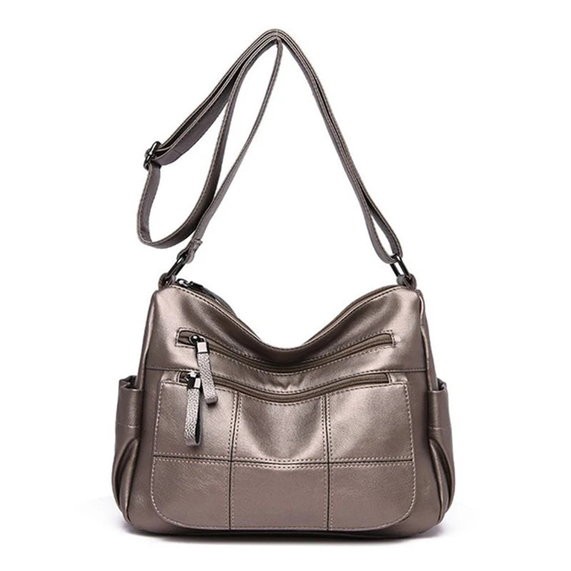 Sac « Nappa Lux » – Cuir végan imperméable au style décontracté haut de gamme