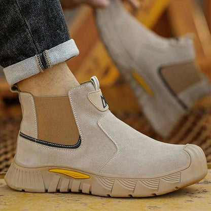 TitanSafe Elite – Sapatos de Segurança em Pele com Biqueira de Aço