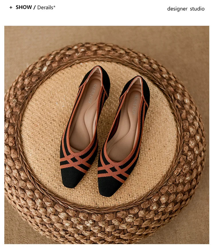 Olga - Chaussure de style ballerine très élégante et confortable