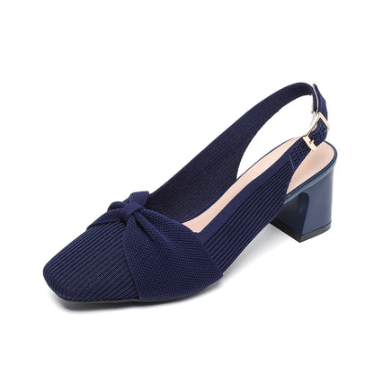 Valentina Rouge - Sapato Slingback Elegante de Salto Médio