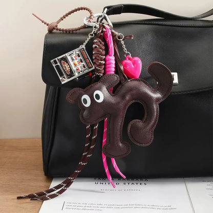 Nouveau produit : pendentif croissant en forme de caneton rôti d'été, accessoire pour sac à dos en forme de cœur, porte-clés