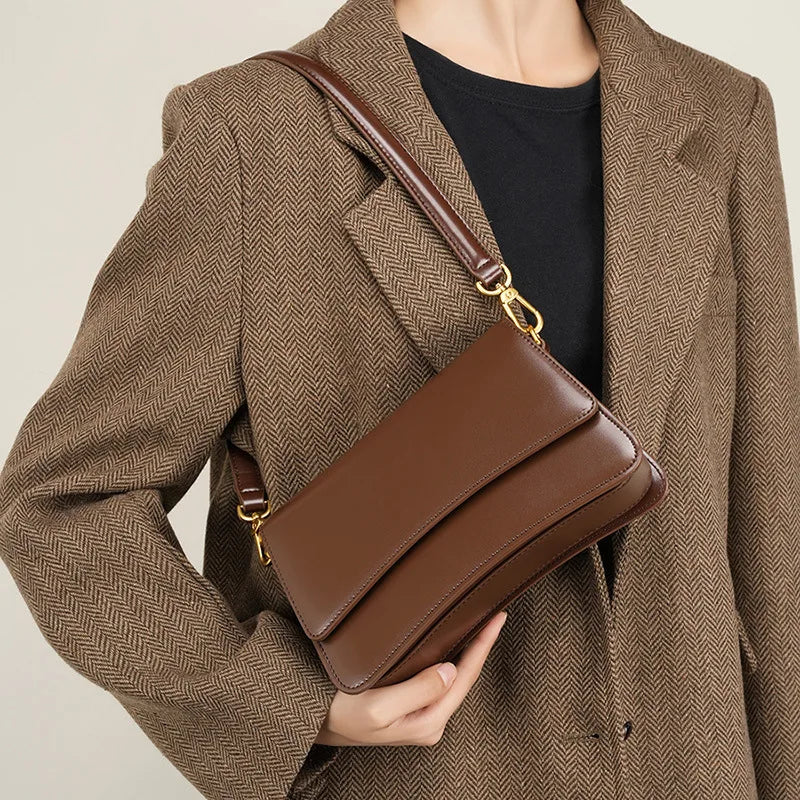 Sac Rachel en cuir véritable – Élégance décontractée