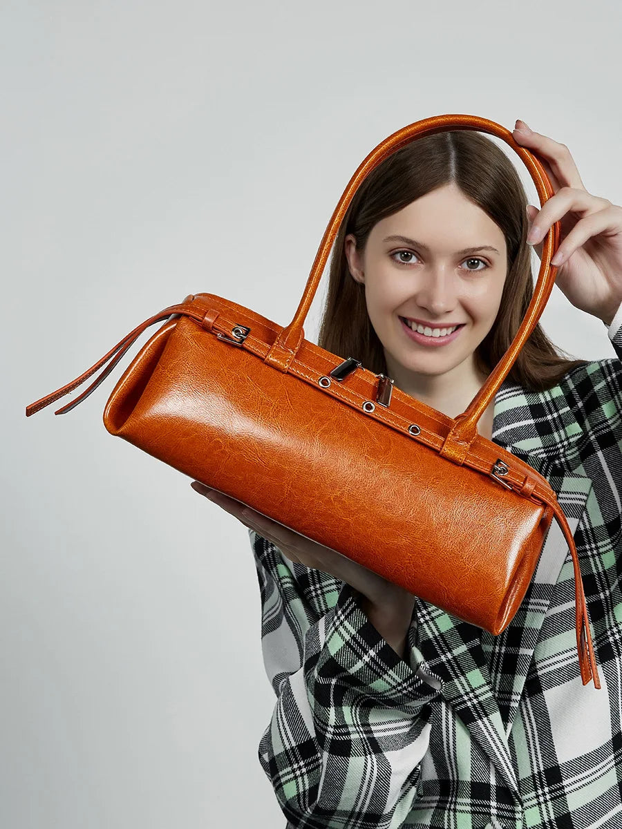 Sac Catarina Vintage en cuir véritable