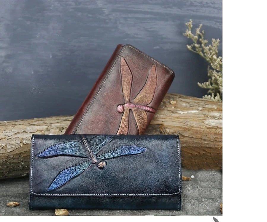 Portefeuille Aurora Classic Vintage – Fabriqué en cuir véritable de première qualité