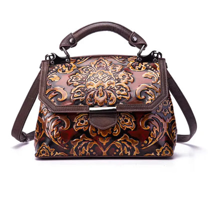 Mala Flap Aurora Vintage – Em Couro Genuíno Premium