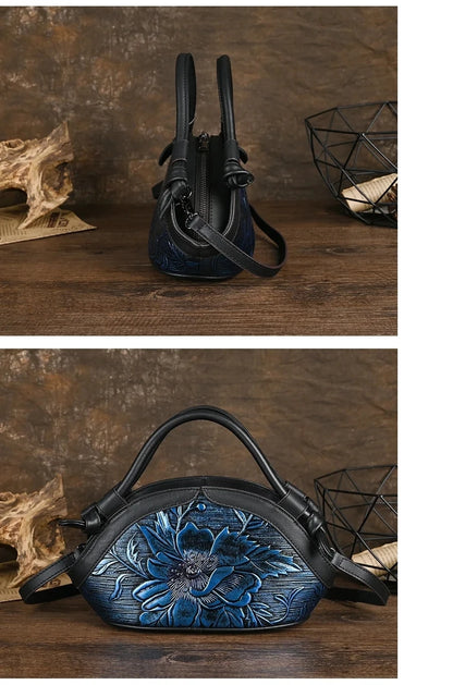 Mala Tote Leonor Vintage – Em Couro Genuíno Premium