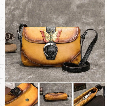 Sac Sofia Vintage Artistique – Fabriqué en cuir véritable de qualité supérieure