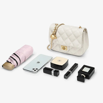 Louvre Mini Chain – Bolsa em Couro Genuíno