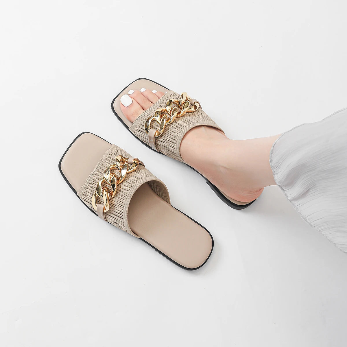 Isadora Pump Flat Tongs - Chaussures très élégantes et confortables