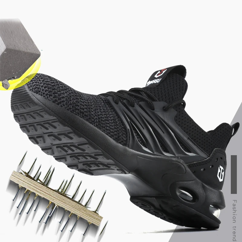 ComfortGuard Pro – Sapatos de Segurança S1P Leves e Respiráveis
