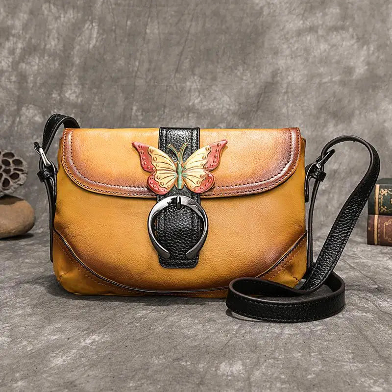 Sac Sofia Vintage Artistique – Fabriqué en cuir véritable de qualité supérieure