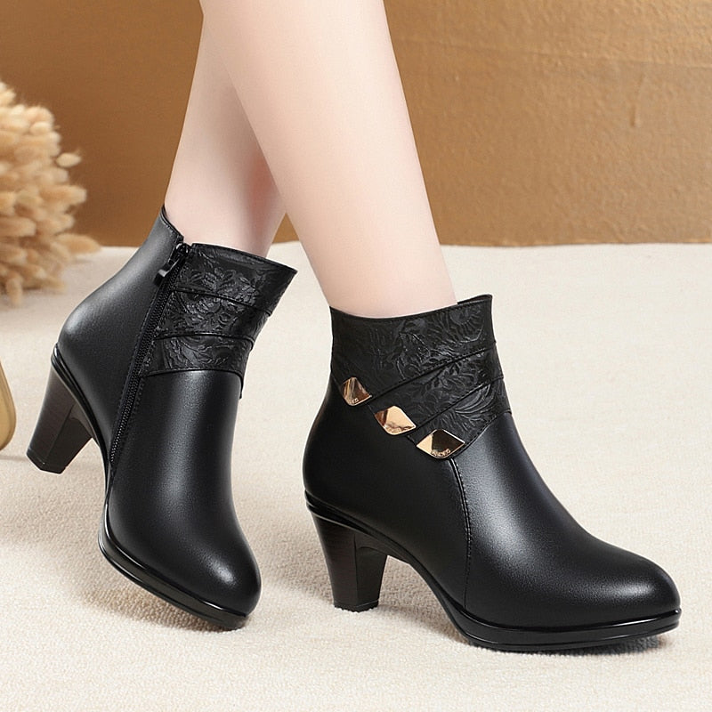 Brême - Bottes en cuir véritable