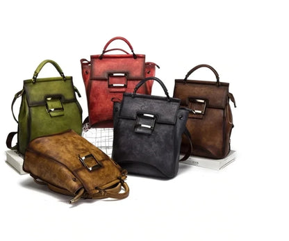Mochila Verona Vintage – Em Couro Genuíno Premium