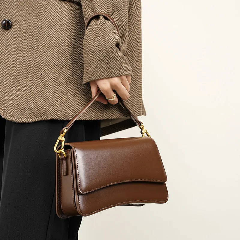 Sac Rachel en cuir véritable – Élégance décontractée