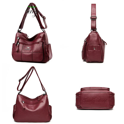 Sac « Nappa Lux » – Cuir végan imperméable au style décontracté haut de gamme