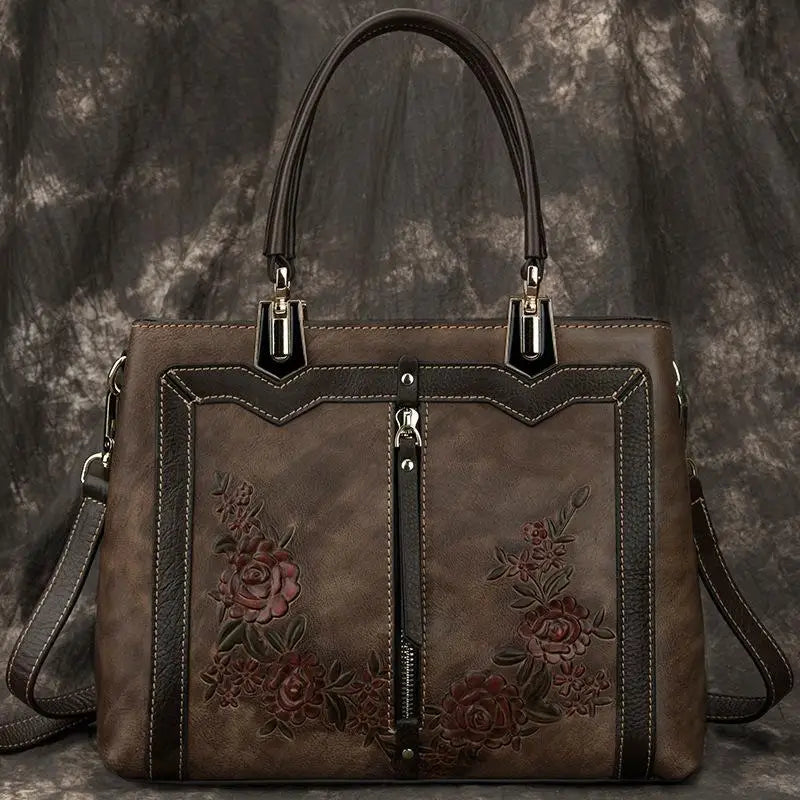 Sac Verona Box Vintage – Fabriqué en cuir véritable de première qualité 