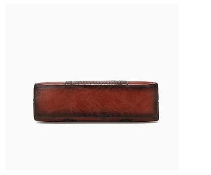 Mala Executiva Helena Vintage – Em Couro Natural Premium