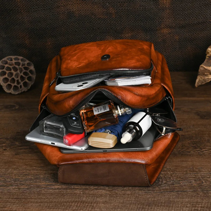 Sac à dos géométrique vintage Laura – Design élégant et de haute qualité