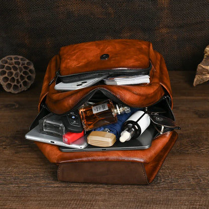 Sac à dos géométrique vintage Laura – Design élégant et de haute qualité