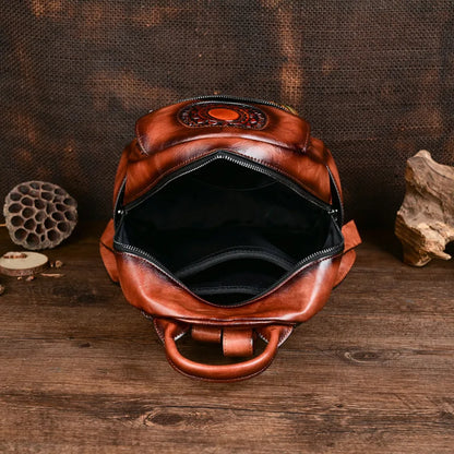 Sac à dos Maya Vintage Éléphant – Modèle antivol de haute qualité