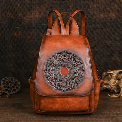 Sac à dos géométrique vintage Laura – Design élégant et de haute qualité