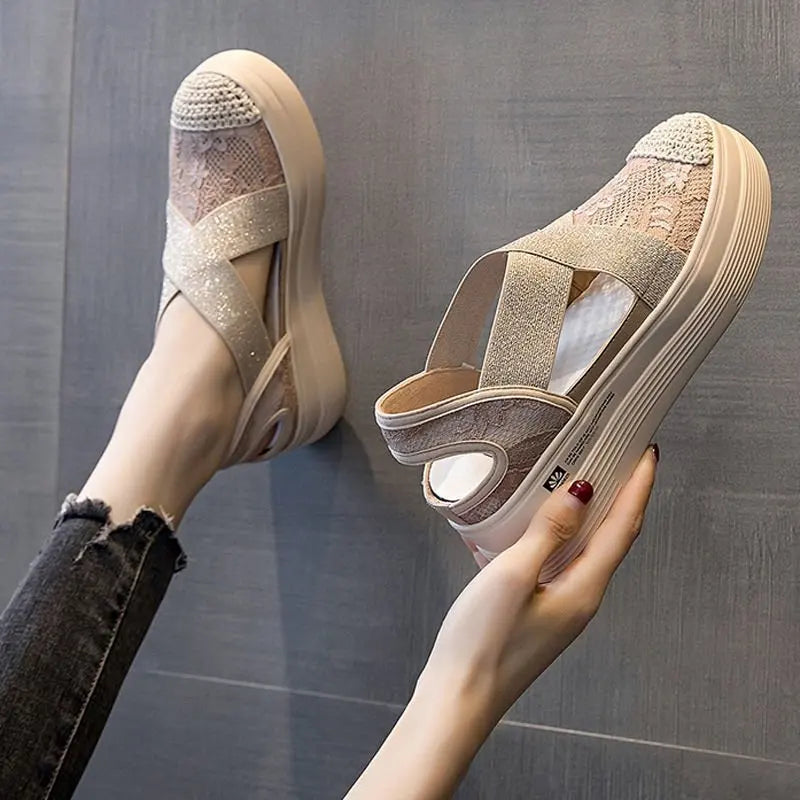 Andrea - Sandale à plateforme - tendance, confortable et très stylée. 