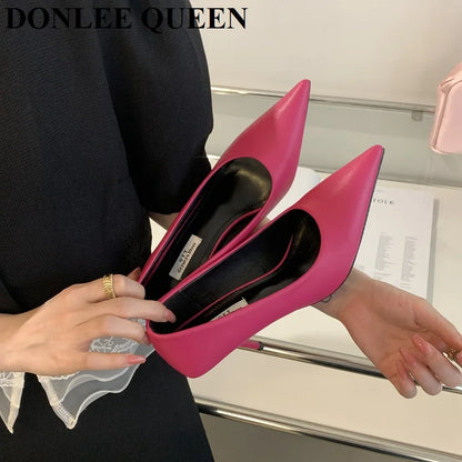 Sapatos de Salto Elegantes com Biqueira Fina – Sofisticação Intemporal