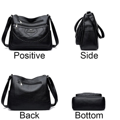 Sac « Vera Soft » – Sac multipoches pour femme en cuir végan luxueux
