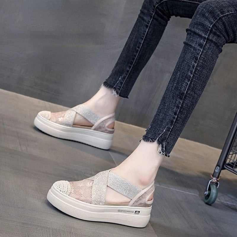 Andrea - Sandale à plateforme - tendance, confortable et très stylée. 