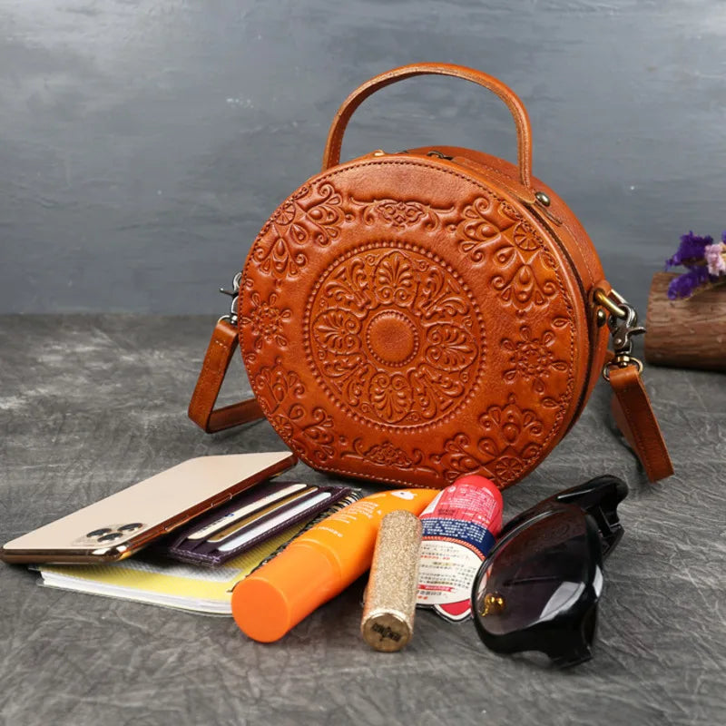 Sac vintage oriental en jade – Fabriqué en cuir véritable de qualité supérieure