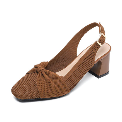 Valentina Rouge - Sapato Slingback Elegante de Salto Médio
