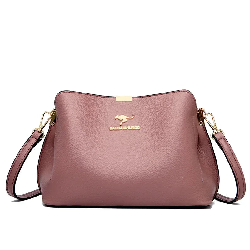 Sac à main élégant à trois compartiments pour femme