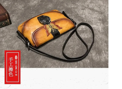 Sac Sofia Vintage Artistique – Fabriqué en cuir véritable de qualité supérieure