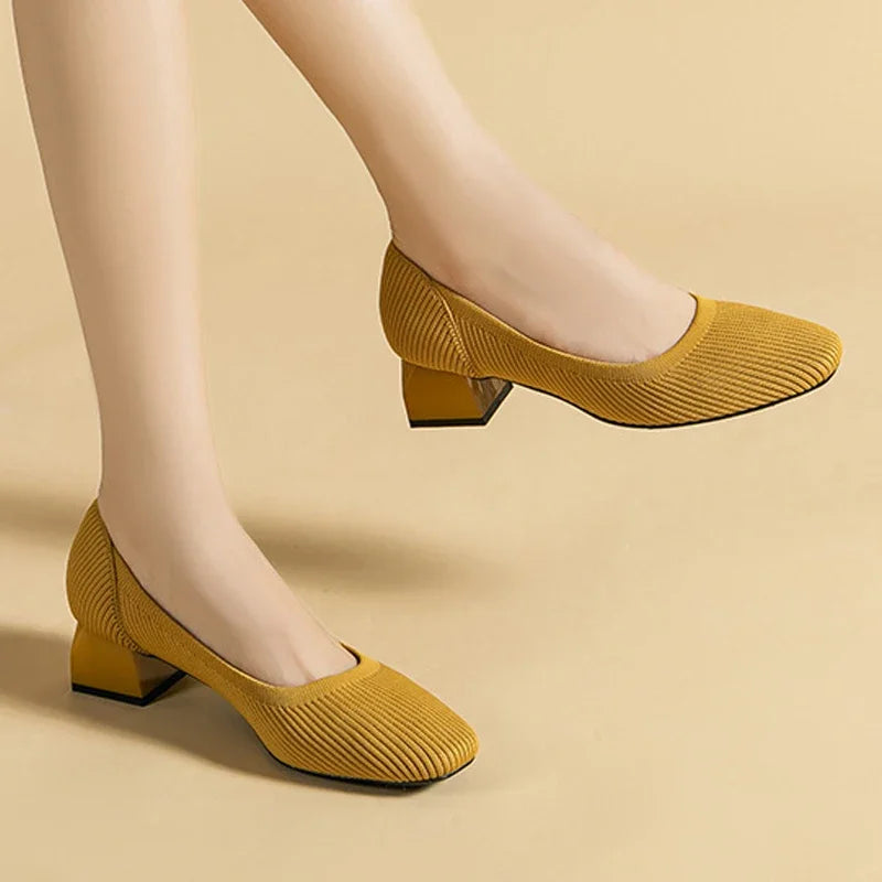 Escarpins rétro Miss Isadora - Chaussures à talon bloc très élégantes et confortables
