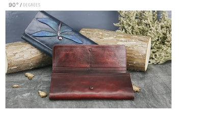 Portefeuille Aurora Classic Vintage – Fabriqué en cuir véritable de première qualité