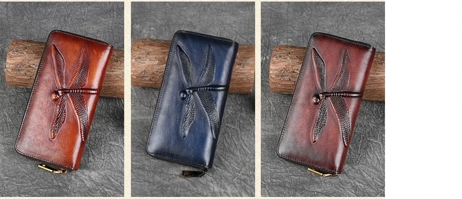Portefeuille Aurora Vintage – Fabriqué en cuir véritable de haute qualité 