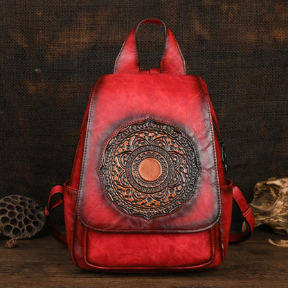 Sac à dos géométrique vintage Laura – Design élégant et de haute qualité