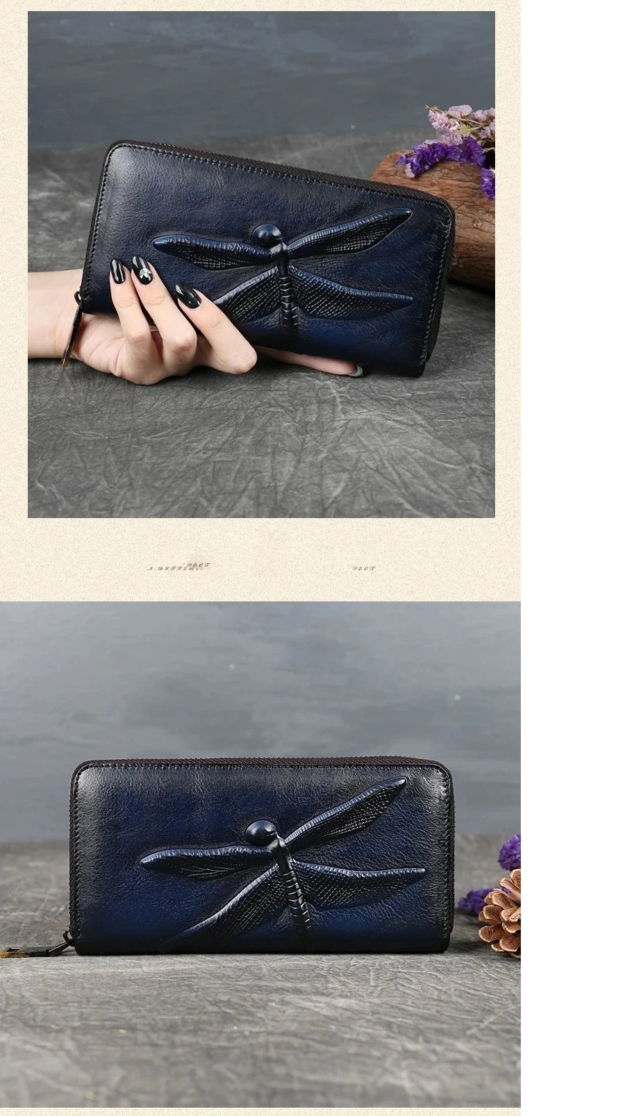 Portefeuille Aurora Vintage – Fabriqué en cuir véritable de haute qualité 