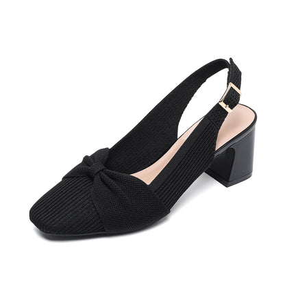 Valentina Rouge - Sapato Slingback Elegante de Salto Médio