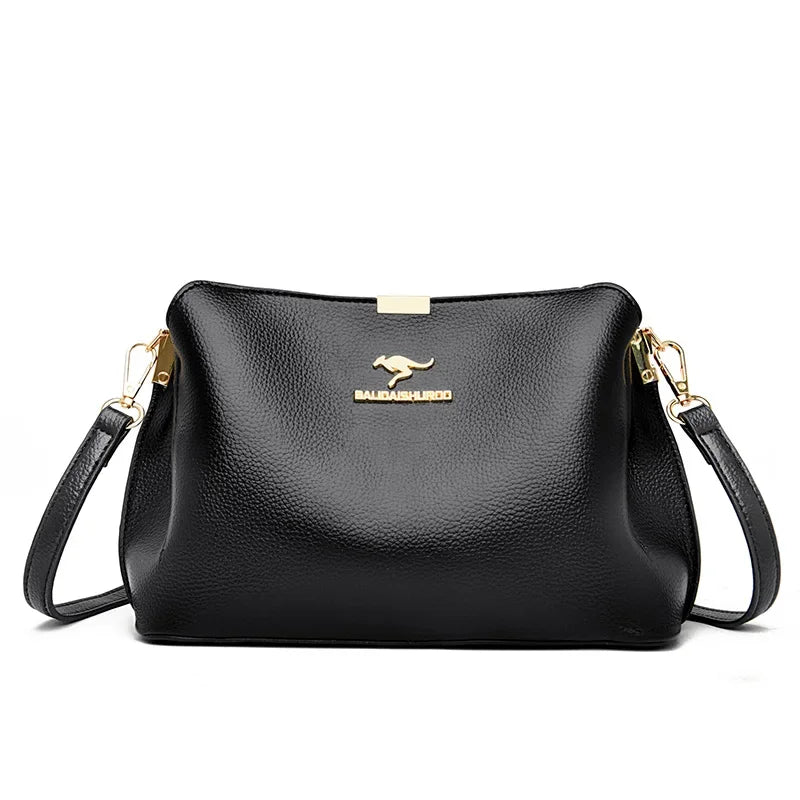 Sac à main élégant à trois compartiments pour femme